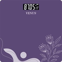 Báscula Digital Inteligente Electrónica Portátil de Vidrio Templado con Pantalla LCD, Fabricada en India, Báscula para Baño