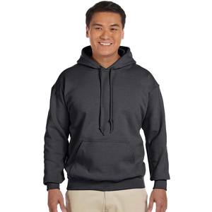 Sweat-shirt à capuche en molleton lourd avec logo personnalisé uni, sweat-shirt à capuche classique uni pour homme - Product Image 4