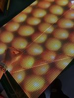 Écran LED flexible transparent couleur HD, installation facile, affichage sur fenêtre intérieure pour centre commercial