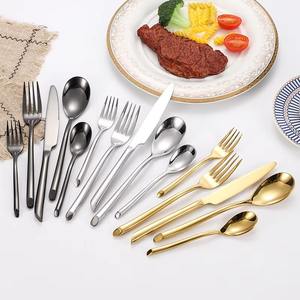 Handmade Food Safety <b>Cutlery</b> <b>Set</b> In Gold <b>Colour</b> Most Selling New Arrival Flatware <b>Set</b> For Wedding Events - Product Image 1