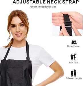Janmercy 4 Pcs Hair Stylist <b>Apron</b> with 4 Pockets <b>Waterproof</b> Salon <b>Aprons</b> for Hairdresser - Product Image 4