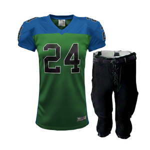 ชุดแข่งขันอเมริกันฟุตบอลสำหรับผู้ใหญ่แบบกำหนดเอง แข็งแรง ทนทาน ผลิตจากผ้าโพลีเอสเตอร์ 280GSM สำหรับกีฬา - Product Image 6