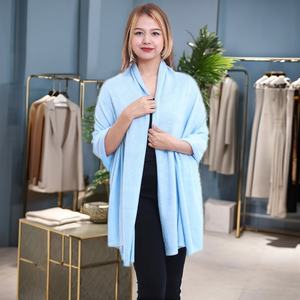 Luxury Winter Oversized <b>Pashmina</b> <b>Scarf</b> Soft Warm Rib Knitted Ethnic Style Plain Shawl Solid Inner Mongolian Traditional Shawls - Product Image 3
