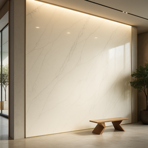 Venato Design moderne supérieur 20mm/30mm coupe à la taille panneau mural en quartz ignifuge étanche pour applications décoratives sol - Product Image 3