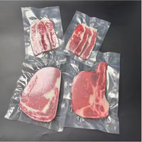 Sac de conservation sous vide transparent de qualité alimentaire, imprimé à l'écran, thermoscellable, pour le pain, les aliments pour animaux, emballage plastique