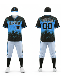 Uniformes de baseball personnalisés haute performance-Maillots et pantalons sublimés respirants de qualité professionnelle - Product Image 1