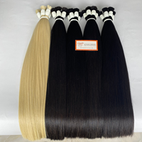 Extensions de cheveux humains vietnamiens 100% naturels, qualité 12A Remy, double trame, lisses et soyeux, couleur blonde, meilleur prix