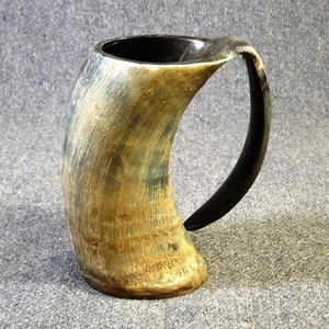 Chope en corne de viking personnalisée avec pierre d'agate pour offrir en cadeau, produits naturels et biologiques - Product Image 2