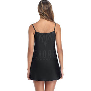 Nuisette élégante pour femmes avec dentelle 100% soie Logo avant personnalisable-Summer Sleepwear & Lounging - Product Image 5