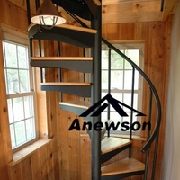 Bon Prix Dimension Circulaire Intérieur Extérieur Conception Préfabriquée Escalier Kits Marches Escalier en colimaçon