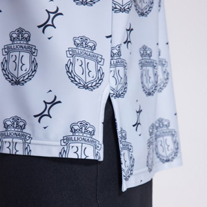 Polo imprimé hommes grande taille respirant 100 pour cent coton tissu polo à manches courtes pour les voyages d'affaires ou la mode quotidienne - Product Image 2