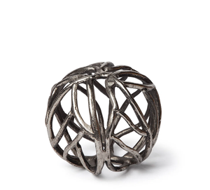 Bolas de hierro de aluminio fundido, esculturas de retrato moderno de arte abstracto, acabado dorado, decoración antigua hecha a mano para el hogar - Product Image 1