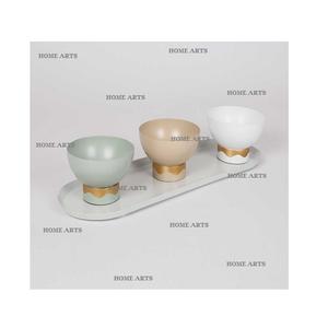 Bols de service en fer de dernière génération avec plateau, qualité supérieure, taille et forme personnalisées, bols de service - Product Image 1