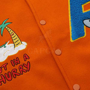 Chaqueta Letterman Personalizada OEM de Lana/Poliéster con Cuello Alto, Estilo Urbano, Diseño Único para Hombre, Calidad Superior - Product Image 4