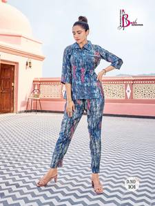 La colección de verano más vendida para mujer, conjuntos de Kurti de seda modal pesada estampados para bodas y fiestas a precios al por mayor - Product Image 5