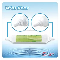 Cartouche d'épurateur d'eau de réfrigérateur de ménage de charbon actif filtre à eau de bloc de carbone de rendement élevé