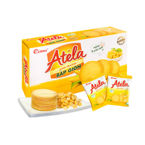 Best Quality Corn Flavored Biscuits 150 Gram Halal Certified Crispy Cookies with <b>Sweet</b> Taste <b>Packaged</b> in Sugar Carton Box Sachet - Product Image 1