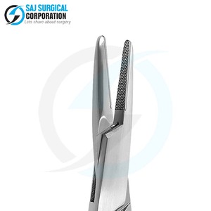 Porte-aiguille en acier allemand revêtu de titane de luxe poignée taillée en diamant équipement chirurgical manuel en acier inoxydable utilisation Premium - Product Image 4