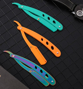 Vente en gros personnalisable HASIBI NAQIBI Rasoir droit pliant de haute qualité en acier inoxydable Outil de barbier - Product Image 5