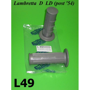 Puños de manillar grises Lambretta D + LD (modelos fabricados desde 1954) - Product Image 1