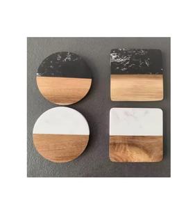 Latest Design ELEGANT DESIGNS <b>Square</b> Wooden Coaster with Holder Superior Quality Eco-Friendly Acceptable Price in India - Product Image 3