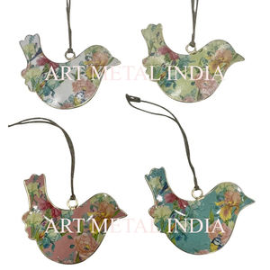 Décor de fête fête anniversaire célébration décorations de pâques fer suspendus oiseaux ornements de noël - Product Image 3