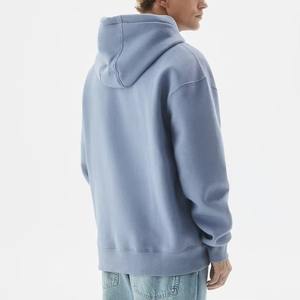 Hommes Baggy Drop Shoulder Hoodie Fashion Streetwear Heavy Cotton Sweatshirt Wholesale - Product Image 2