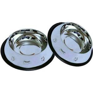 Mangeoire décorative pour animaux de compagnie en métal avec bols polonais miroir et design surélevé idéal pour des habitudes alimentaires saines - Product Image 3