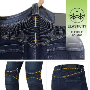 Jeans de moto pour homme à imprimé numérique coupe-vent respirant en denim Pantalons de moto Touring Racing Sportswear - Product Image 6