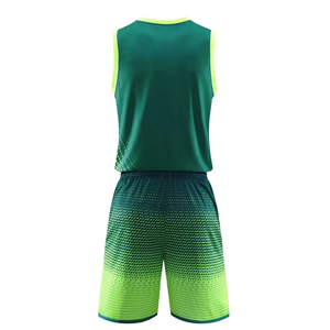 Ensemble d'uniformes de basket-ball personnalisés |   Ensemble maillot et short à motif vert néon lime |   Vêtements d'entraînement par sublimation, vente en gros de vêtements en vrac - Product Image 2