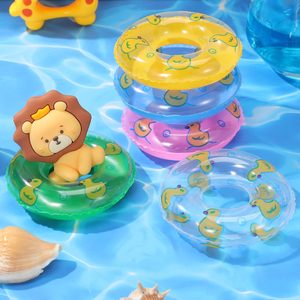 Cute Mini Swimming Ring Duck Lifebuoy Dollhouse <b>Decorative</b> Accessories 3 34 Inch <b>Summer</b> Sport Photo Props <b>Decor</b> - Product Image 1