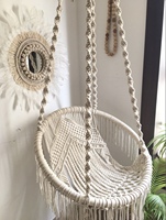 100% fait à la main bohème macramé balançoire intérieur extérieur suspendu hamac chaise tissé à la main avec balançoire Design