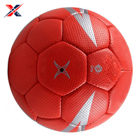 Balón de Balonmano Oficial de Alta Calidad para Partidos, de Cuero PU Rojo para Adultos, Termosellado, TATA PAK INDUSTRIES, Ecológico, para Interior/Exterior