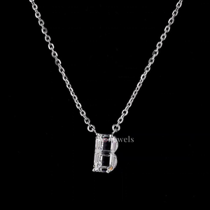 Alphabet Fine Jewelry Pendentifs & Charms in HPHT/CVD Lab Grown Diamond DEF VVS/VS Letter B for Unisex IGI Certificate 10kt Gold - Product Image 5