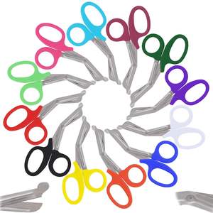 2024 Highland คุณภาพดีในรูปร่างที่แตกต่างกันด้ามจับกันลื่น EMT กรรไกรเฉือนบาดเจ็บโดย INNOVAMED - Product Image 6