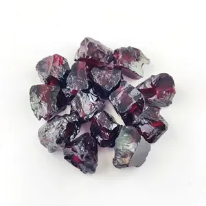 Cuentas de granate crudo de 3mm, cuentas de granate áspero perforadas, piedra de nacimiento, energía curativa, cuentas de piedras preciosas sueltas de cristal para collar y joyería