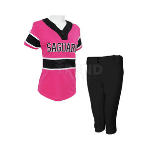 Fabricant vente en gros uniforme de baseball et de softball pour jeunes du secondaire personnalisé ensemble de pantalons de sport avec maillots - Product Image 1