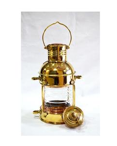 Linterna de barco de ancla de Metal de aspecto antiguo de alta calidad, nuevo cobre con vidrio para decoración de Hotel en casa, venta al por mayor, uso de velas - Product Image 4