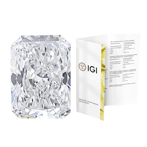 Diamant de laboratoire SHREERAJ SOLITAIRE HPHT CVD, 3 carats, taille Radiant, couleur E, pureté VVS1, certifié IGI, pierre libre pour bagues en diamant - Product Image 4