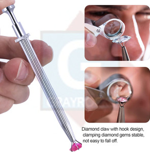 Diamond Tweezers Jewelers Holder <b>Pick</b> <b>up</b> <b>Tool</b> Stainless Steel Tweezers Diamond Claw Tweezers - Product Image 3