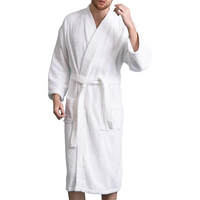 Peignoir unisexe de luxe en tissu éponge 100 % coton biologique, collection 2025, avec capuche, grande taille, respirant, thermique, logo personnalisé, ceinture