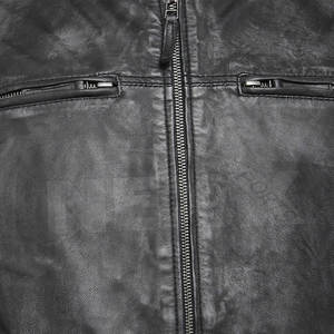 Chaqueta de Motociclista de Cuero Genuino para Hombre, Piel de Vaca Real, Corte Ajustado, Estilo Clásico de Motocicleta, Elegante, Duradera, Cómoda, para Usar en Todas las Temporadas - Product Image 6