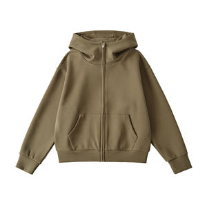 Sweat à capuche surdimensionné lourd pour femmes Zip-Up décontracté Streetwear respirant léger printemps vêtements de détente sans couture - Product Image 3