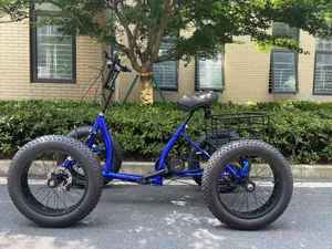 Bicicleta Eléctrica Todoterreno de Cuatro Ruedas con Neumáticos Gruesos, Quad Eléctrico para Nieve - Product Image 2