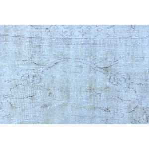 พรมวินเทจขนาดเล็ก 2.3x5.4 ฟุต พรมขนสัตว์สีขาวแบบต่อผ้าสไตล์ตุรกี - Product Image 5