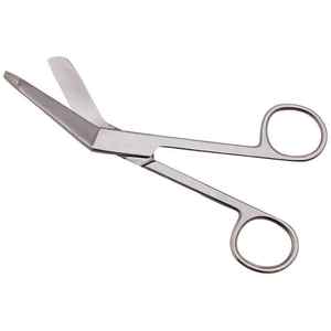 กรรไกรทางการแพทย์แบบตรงผ้าพันแผลทางการแพทย์ทำจากสเตนเลสสตีลใช้สำหรับผ่าตัดผ่าตัดแบบทื่อๆ - Product Image 1
