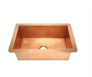 Durable Copper Farmhouse Sink With Vintage Appeal Perfect For Cooking Enthusiasts Seeking Unique Kitchen Style - Product Image 6