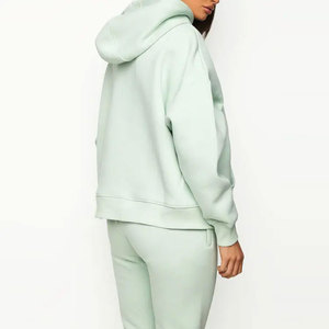 Top marque femmes respirant hiver à capuche fermeture éclair poches avant taille ample sweats à capuche Offres Spéciales - Product Image 4