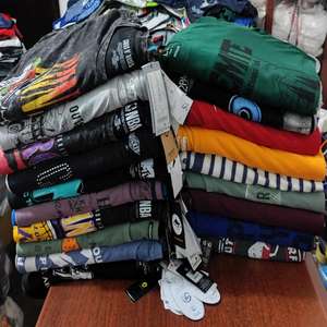 เสื้อยืดแขนสั้นผู้ชาย ผ้าฝ้าย 100% สีพื้น  สินค้าคงคลัง  สินค้าเกินออเดอร์  แบรนด์ดังจากบังกลาเทศ แห้งเร็ว ระบายอากาศได้ดี - Product Image 1