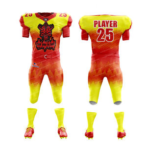 Paquete de uniforme de fútbol americano de sublimación personalizada con conjunto combinado de bolsas de fútbol Americano Superior de compresión OEM - Product Image 6